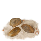 'You Rock!' Paper Weight Personalized Engraved Natural Beach Stone
