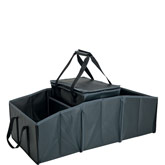 3 Compartment Folding Trunk Organizer with Picnic Cooler Bag Available 8/1