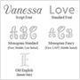 engraving + fonts