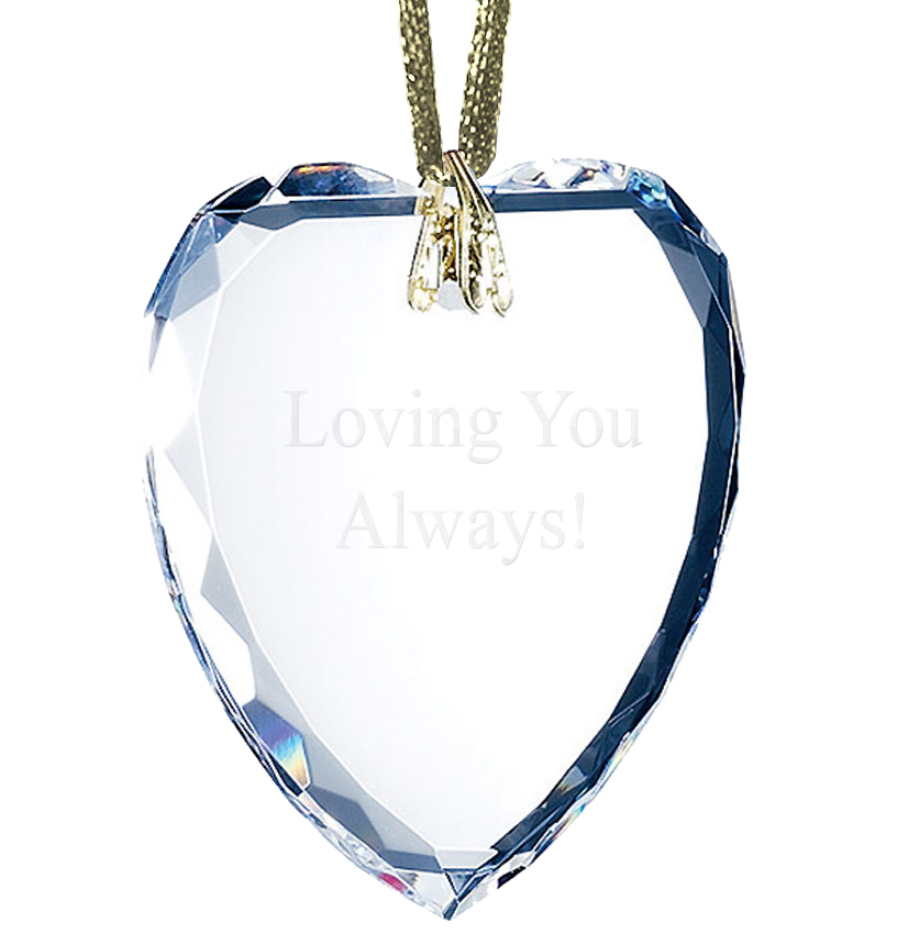 unknown Crystal Gem Cut Heart Ornament