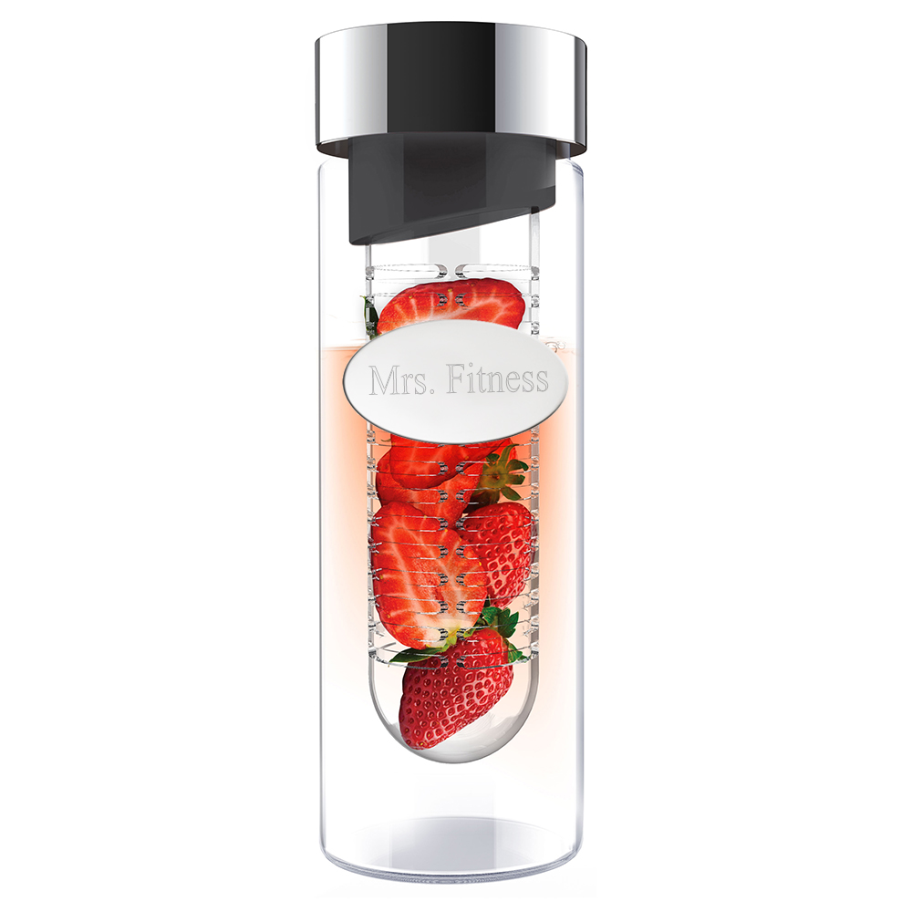 unknown Glass Flavor Water Bottle with Built In Fruit Infuser