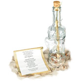 Royal Message in a Bottle Invitation with Optional Glass Heart - Available 6/17/13