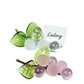 Glass Grape Placecard Holders