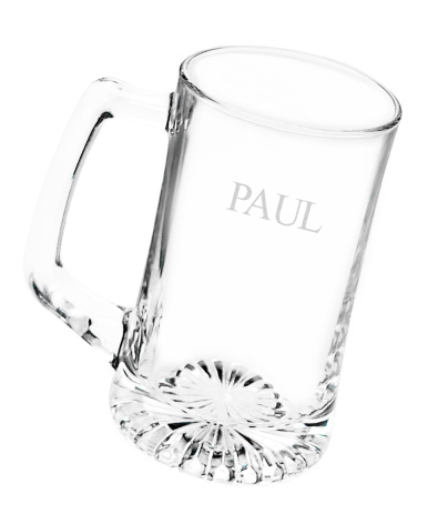 unknown Personalized Glass Sports Mug