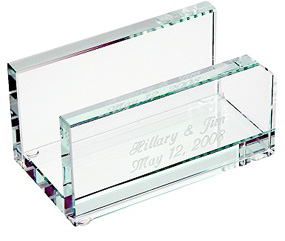 unknown Executive Glass Business Card Holder
