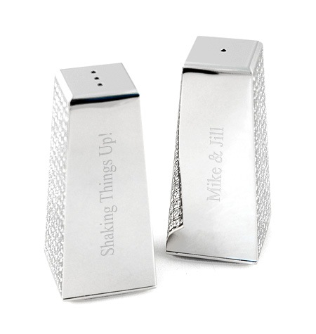 unknown His & Hers Glitter Salt and Pepper Shakers
