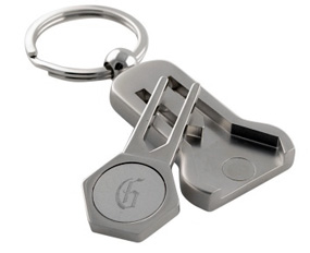 Engraved Golf Divot Repair Key Chain