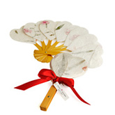 Heart Shaped Mulberry Leaf Fan
