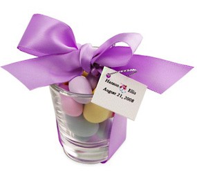 unknown Shot Glass With Candy Wedding Favor