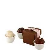 Rhinestone Heart Chocolate Truffle Candle Favor Box (New)
