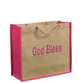 Eco Friendly Braided Handle Jute Bag