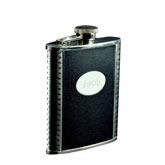 Stainless+Steel+Leather+Flask