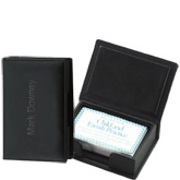 Leather Business Card Case Holder