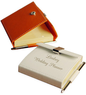 Mini Leather Notepad With Pen*