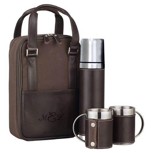 unknown Classic Stainless Steel Portable Coffee Set
