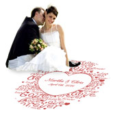 Love Forever Wedding Heart Dance Floor Decal (New Arrival)