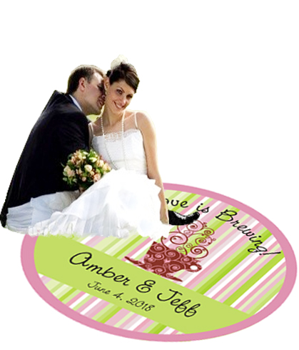 unknown Love is Brewing Wedding Floor Decal