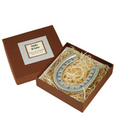 Lucky Silver Horseshoe with Favor Gift Box (New Arrival)