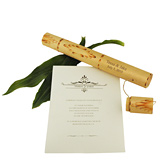 Message in a Bamboo Tube Invitation (New Arrival)