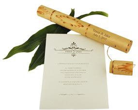 Message in a Bamboo Tube Invitation*