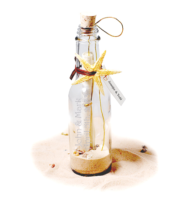 unknown Starfish Wedding Invitation In A Bottle