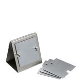 Metal Coaster Set with Triangular Stand