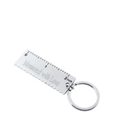 Measured with Love Keychain