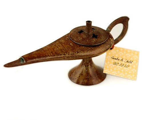 unknown Rustic Magic Genie Lamp Incense Holder