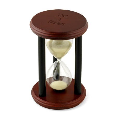 unknown Personalized Wood Hourglass Sandtimer