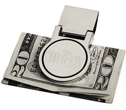 unknown Personalized Modern Silver Money Clip