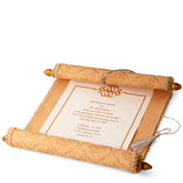 Moroccan Wedding Scroll Invitation
