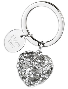 unknown Crown Heart Crystal Rhinestone Key Holder