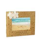 Beach Picture Frame With Island Flowers
