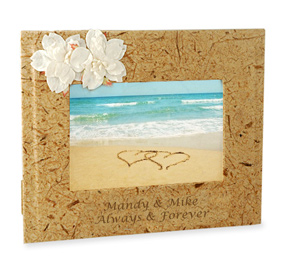 Beach Picture Frame With Island Flowers*