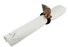 Natural Beach Shell Napkin Ring