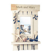 Sandy Beach Picture Frame with Hooks