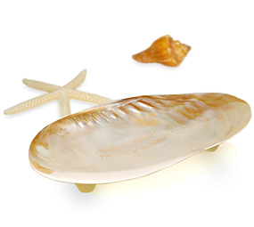 Personalized Pearl Seashell Plate