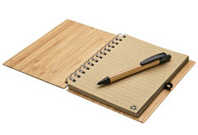 Personalized Bamboo Notebook and Pen - (New Arrival) Available May 22nd