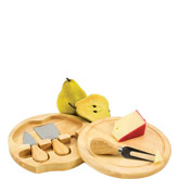 Eco-Friendly Personalized Cutting Board with Cheese Accessories
