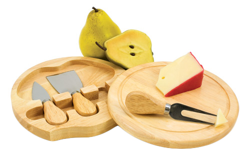 unknown Eco-Friendly Personalized Cutting Board with Cheese Accessories