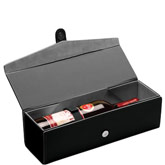 Engraved Folding Leather Wine Bottle Box (New Arrival)