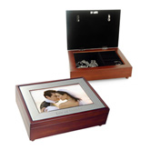 Personalized Music Jewelry Box With Picture Frame