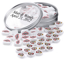 unknown Personalized Picture Candy Peppermints Tin Favors