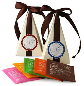 Tea Time Pyramid Favor Box