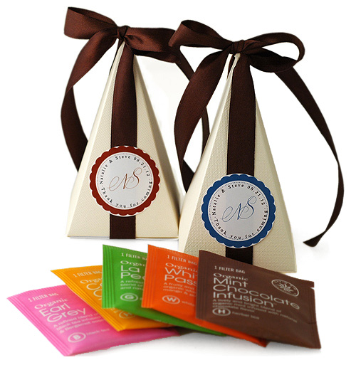 Tea Time Pyramid Favor Box*