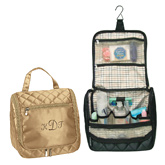 Quilted Toiletry Travel Tote Bag