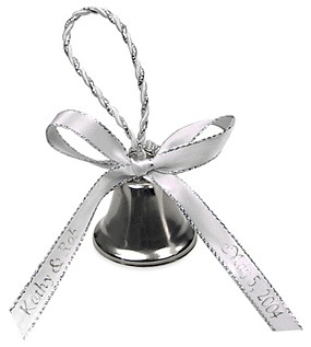 silver mini wedding bells