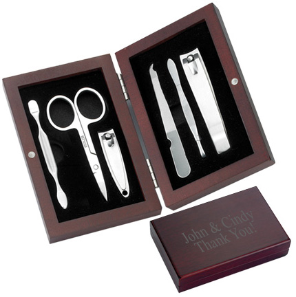 unknown Rosewood Box Manicure Set