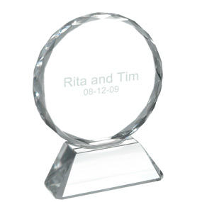 Round Optic Glass Disk Award (New Arrival)