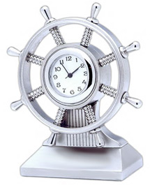 unknown Sailboat Wheel Office Desk Clock